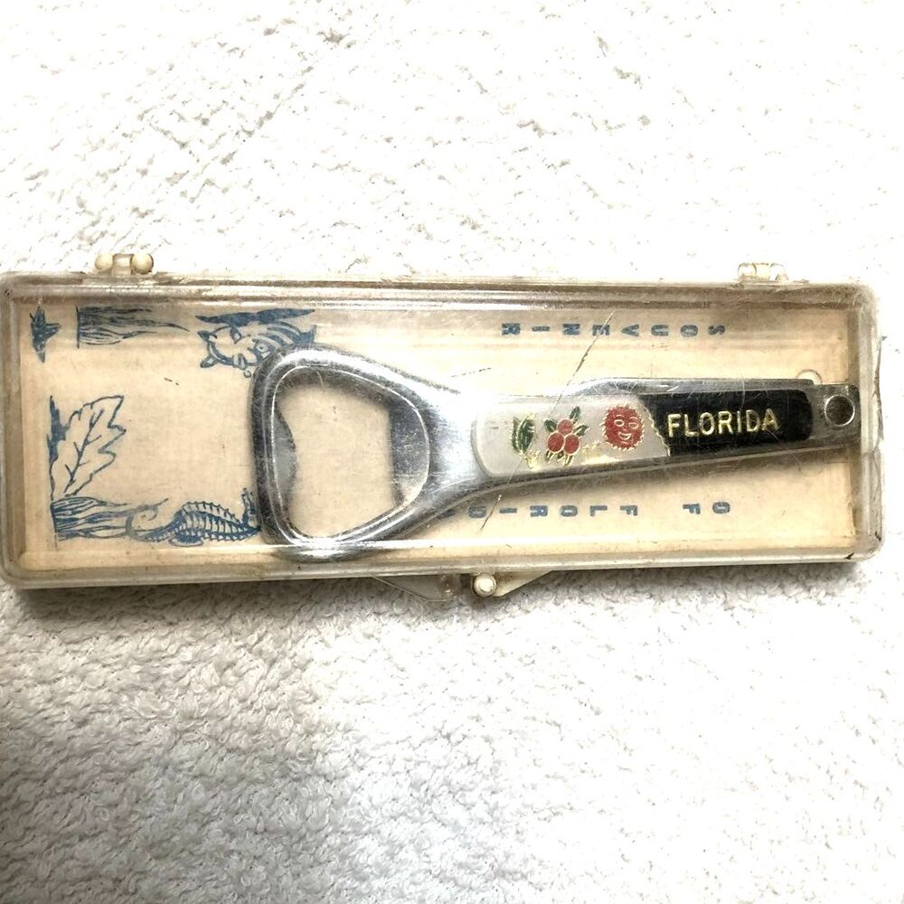 Vintage Bottle Opener from Florida with Case